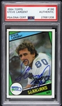 1984 Steve Largent Seattle Seahawks Autographed Topps Trading Card (PSA/DNA Slabbed)