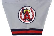 1987 Donnie Moore California Angels Game Worn Road Jersey (MEARS LOA)