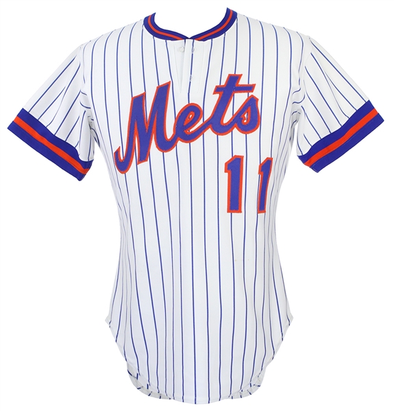 1982 Tom Veryzer New York Mets Game Worn Home Jersey (MEARS LOA)