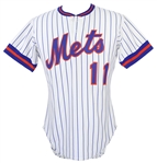1982 Tom Veryzer New York Mets Game Worn Home Jersey (MEARS LOA)