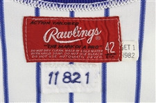 1982 Tom Veryzer New York Mets Game Worn Home Jersey (MEARS LOA)