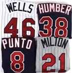 2002-2008 Game Worn and Team Issued Jerseys Including Eric Milton Minnesota Twins, Autographed Jon Rauch Arizona Diamondbacks, Nick Punto Minnesota Twins, and More (Lot of 7)(MEARS LOA/JSA)
