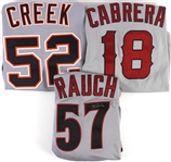 2002-2008 Game Worn and Team Issued Jerseys Including Eric Milton Minnesota Twins, Autographed Jon Rauch Arizona Diamondbacks, Nick Punto Minnesota Twins, and More (Lot of 7)(MEARS LOA/JSA)