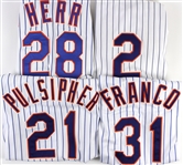 1991-1999 New York Mets Game Worn Jerseys Including John Franco, Bill Pulsipher, and More (Lot of 4) (MEARS LOA)