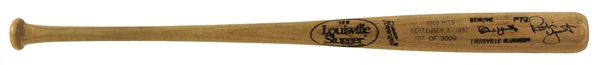 1992 Robin Yount Milwaukee Brewers Signed Louisville Slugger 3,000th Career Hit Commemorative Bat (JSA) 107/3000