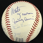 1974-1976 Multi-Signed ONL Feeney Baseball w/ 11 Signatures Including Enos Slaughter, Montre Irvin and more (JSA)