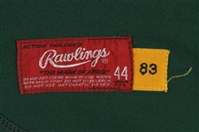 1984 Ray Burris Oakland Athletics Game Worn Alternate Jersey (MEARS LOA)