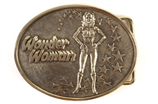1978 Wonder Woman Lynda Carter Belt Buckle (Lyle Waggoner Collection)
