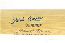1973 Hank Aaron Atlanta Braves Signed H&B Louisville Slugger Professional Model Bat (MEARS LOA/JSA & PSA/DNA)