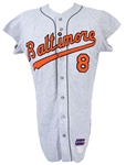 1970 Andy Etchebarren Baltimore Orioles Game Worn Road Jersey (MEARS A10)