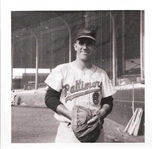 1970 Andy Etchebarren Baltimore Orioles Game Worn Road Jersey (MEARS A10)