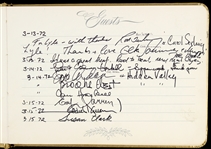 1972 Lyle Waggoner It's Your Bet Signed Guest Book (Lyle Waggoner Collection)(JSA)