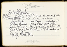 1972 Lyle Waggoner It's Your Bet Signed Guest Book (Lyle Waggoner Collection)(JSA)