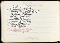 1972 Lyle Waggoner It's Your Bet Signed Guest Book (Lyle Waggoner Collection)(JSA)