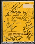 1990 The Golden Girls Cast-Signed Script (Lyle Waggoner Collection)(JSA)