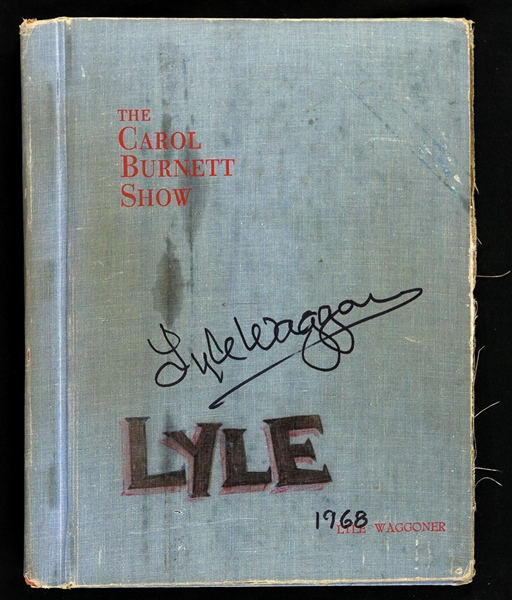 1968 Lyle Waggoner The Carol Burnett Show Multi-Signed Script Cover (Lyle Waggoner Collection)(JSA)