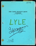 1992 Lyle Waggoner The Carol Burnett Show: A Reunion Signed Script (Lyle Waggoner Collection)(JSA)