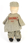1937 Dizzy Dean Frankie Frisch St. Louis Cardinals Signed 14 Doll (JSA) 