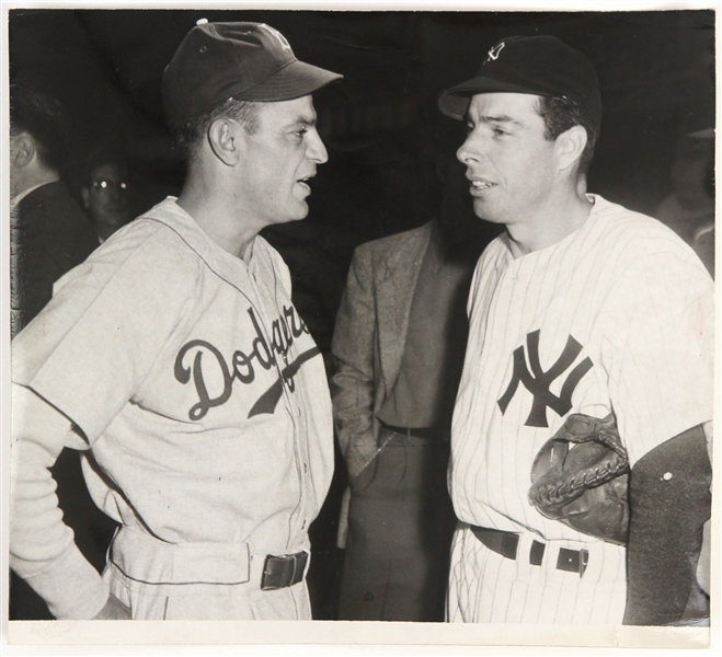 1940s Cookie Lavagetto / Joe Dimaggio Original 8"x 9" Photo 