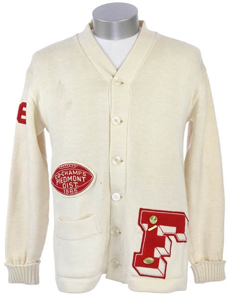1965-66 Co-Champs Piedmont District Sand Knit Football Sweater