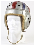 1940s-50s College All Stars Silver/Red/Blue Game Worn Football Helmet (MEARS LOA)