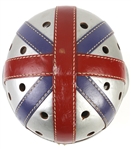 1940's-50's College All Stars Silver/Red/Blue Game Worn Football Helmet (MEARS LOA)
