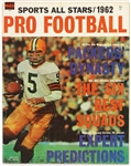 1962 Pro Football Sports All Stars Magazine Featuring "Packers Dynasty"