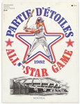 1982 All Star Game Montreal Official Program 