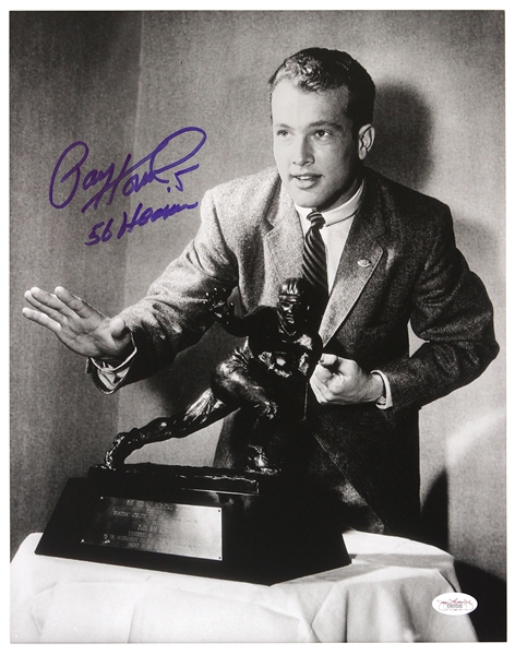 1957-1966 Paul Hornung Green Bay Packers Signed 11"x 14" B&W Photo *JSA*