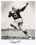 1957-1966 Paul Hornung Green Bay Packers Signed 11"x 14" B&W Photo *JSA*