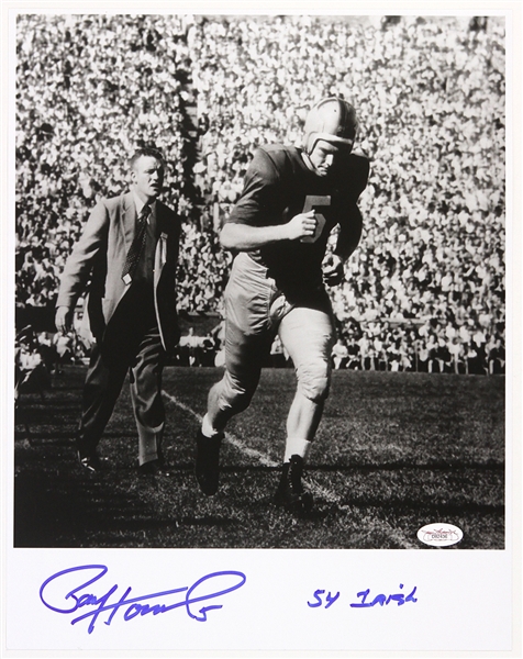 1957-1966 Paul Hornung Green Bay Packers Signed 11"x 14" B&W Photo *JSA*
