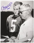1957-1966 Paul Hornung Green Bay Packers Signed 11"x 14" B&W Photo *JSA*