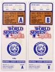 1984 Detroit Tigers vs San Diego Padres World Series Ticket Stubs 