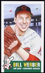 1990s Bill Werber Cincinnati Redlegs Signed Trading Card (JSA)