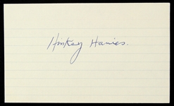 1925-1928 Hinkey Haines New York Giants Signed 3"x 5" Index Card (JSA)