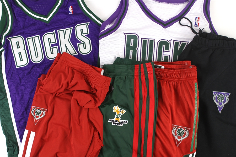 2000s Milwaukee Bucks Game Issued Warm-Ups (Lot of 6)