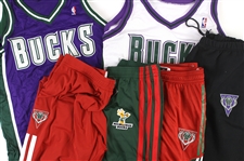 2000s Milwaukee Bucks Game Issued Warm-Ups (Lot of 6)