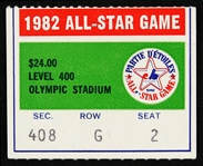 1982 All Star Game Ticket Stub 