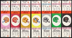 1984 Chicago Blitz Football Tickets (Lot of 7)