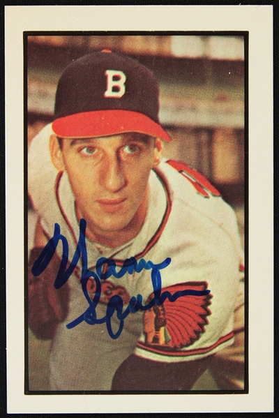 1983 Reprint Warren Spahn Signed Bowman Trading Card (JSA)