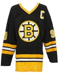 1980s Johnny Bucyk Boston Bruins Signed Jersey (*JSA*)