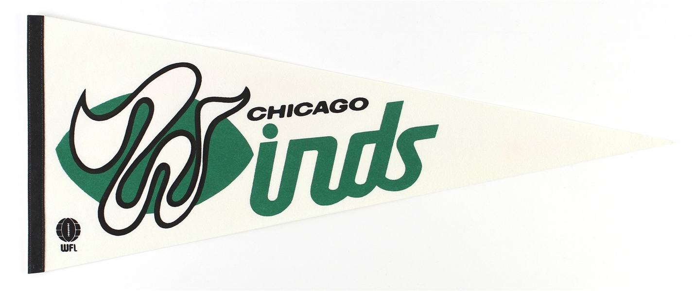 1975 World Football League Chicago Winds Pennant