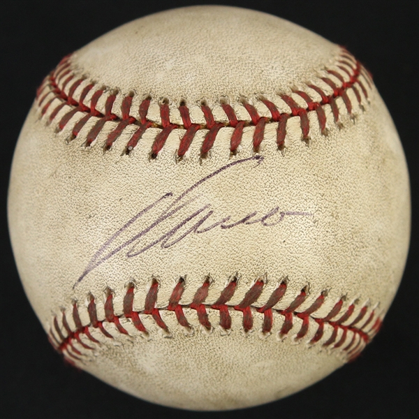 2000-01 Jose Canseco Rays/Yankees/White Sox Signed OML Selig Game Used Baseball (MEARS LOA/JSA)
