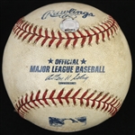 2003 (March 31) San Diego Padres San Francisco Giants OML Selig Qualcomm Stadium Opening Day Game Used Baseball (MEARS LOA/MLB Hologram)