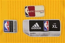 2010-2011 Steph Curry Golden State Warriors Hardwood Classics Game Worn Jersey W/ Mieuli Deerstalker Patch (Originated From Team Seamstress / MEARS A10)