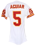 1998 Louie Aguilar Kansas City Chiefs Road Jersey (MEARS LOA)