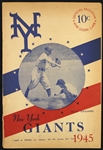 1945 (August 1) Mel Ott Career HR #500 New York Giants Boston Braves Scored Polo Grounds Scorecard 