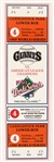 1989 San Francisco Giants vs Oakland Athletics World Series Ticket