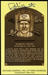 1999 Robin Yount Milwaukee Brewers Signed National Baseball Hall of Fame & Museum Postcard (JSA)