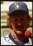 1974-1993 Robin Yount Milwaukee Brewers Signed 3"x 5" Photo (JSA)